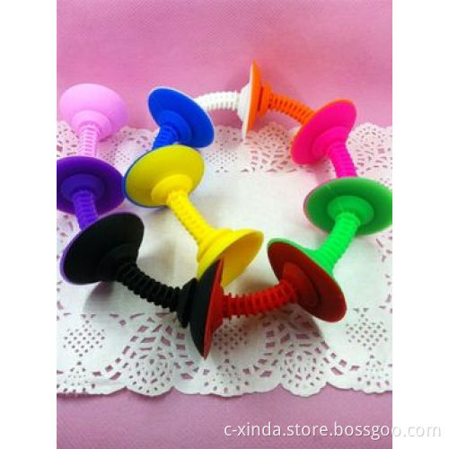 Silicone suction stands in the car or wall for iPhone, nice for watching videos or movies